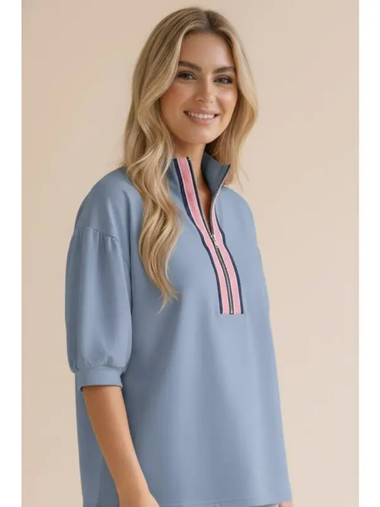 Front Half Zip Top