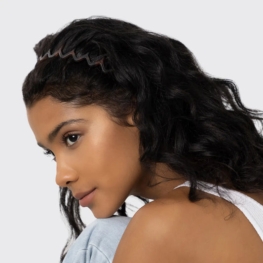 Kitsch - Zig Zag Headband 2pc - Black & Tort