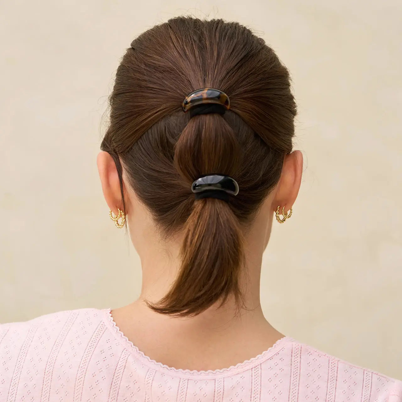 Kitsch - Black & Tort Cloud Cuffs - Small