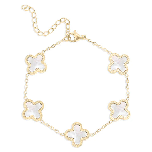 Lucky Clover Charm Bracelet