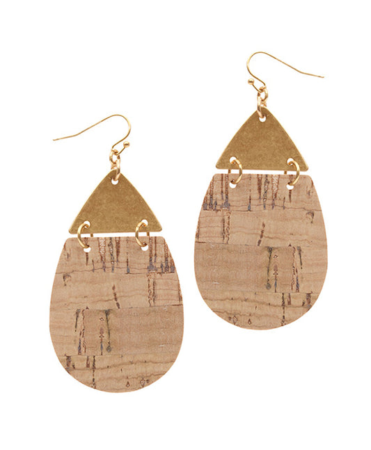 Leather & Metal Teardrop