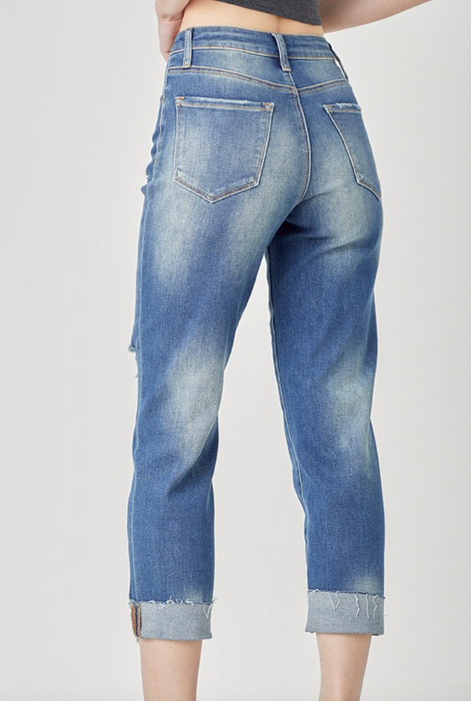 High Rise Boyfriend Jeans