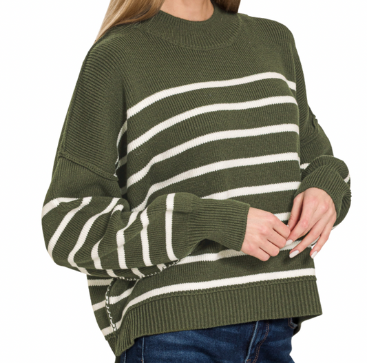 Striped Oversized Sweater