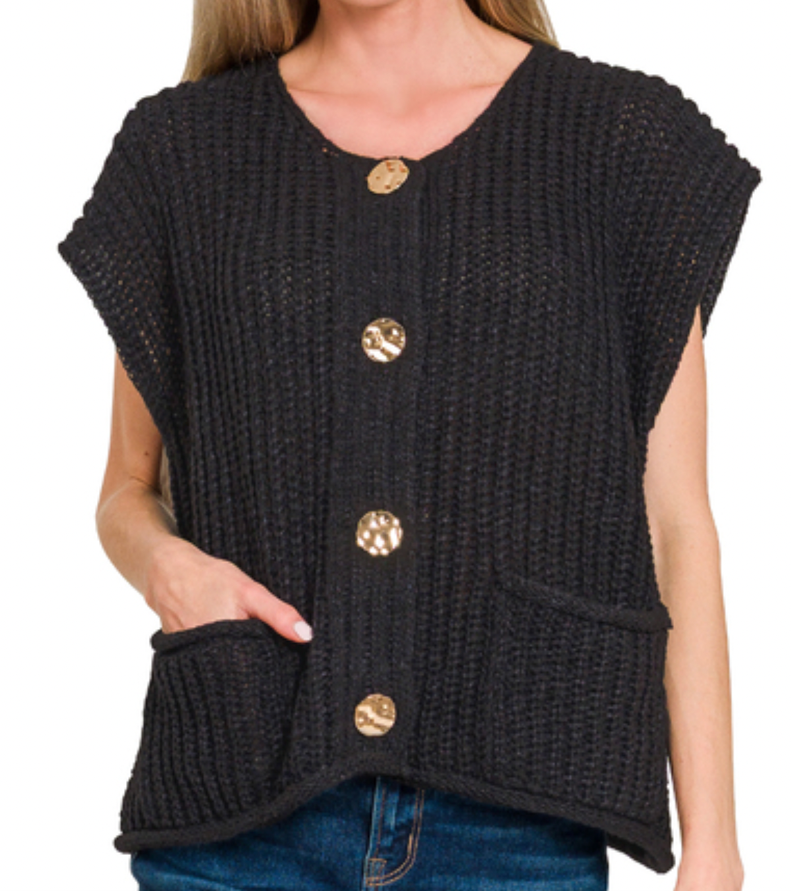 4 Button Sweater Vest