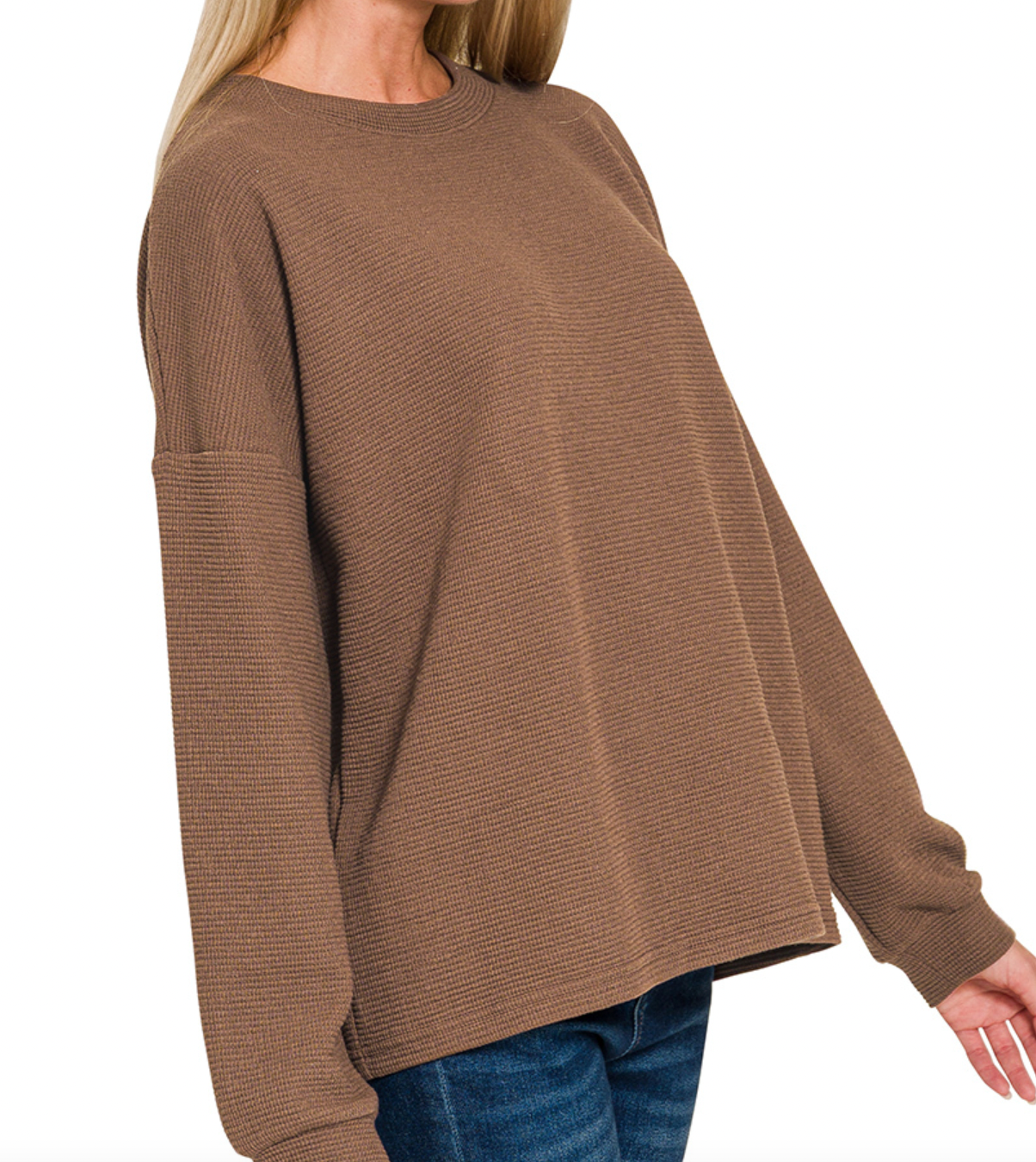 Dbl Knit Round Neck Top