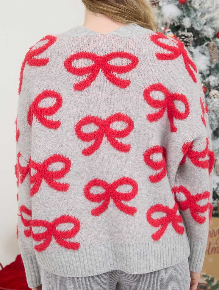 Bow Knit Cardigan