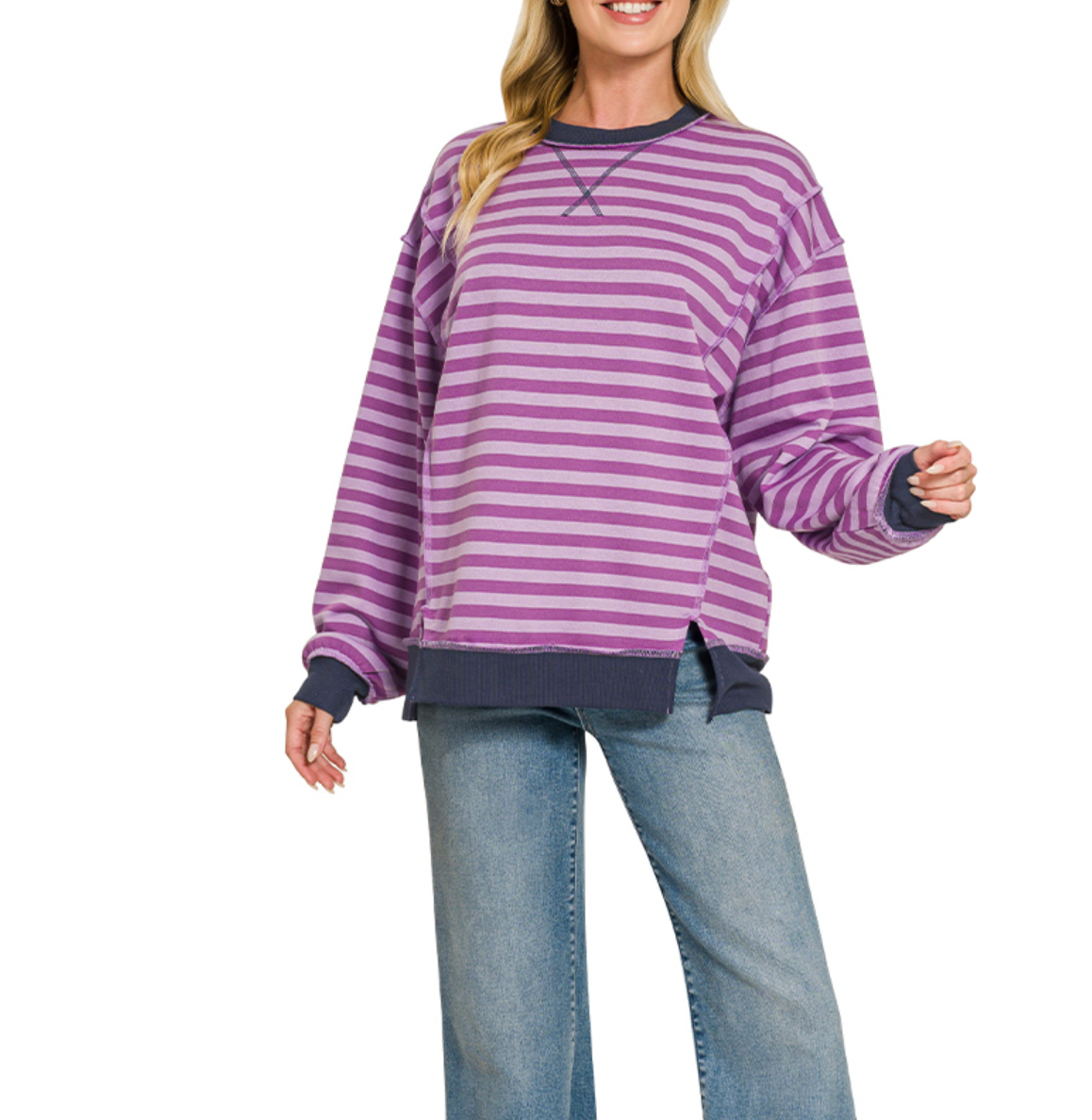 French Terry Long Sleeve Pullover