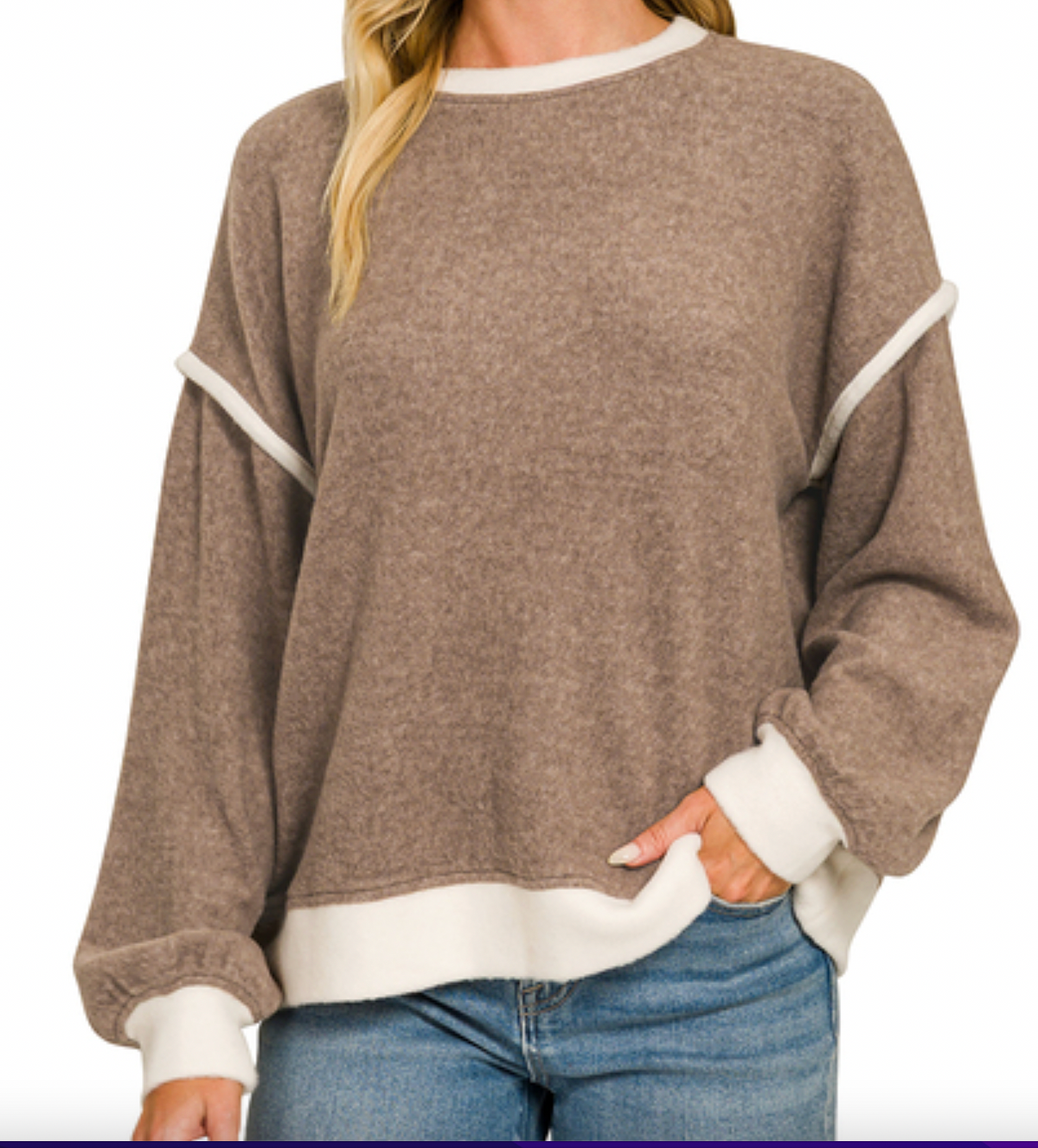 Brushed Melange Sweater