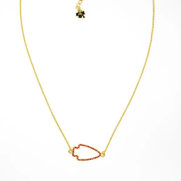 KC Arrowhead Rhinestone Necklace