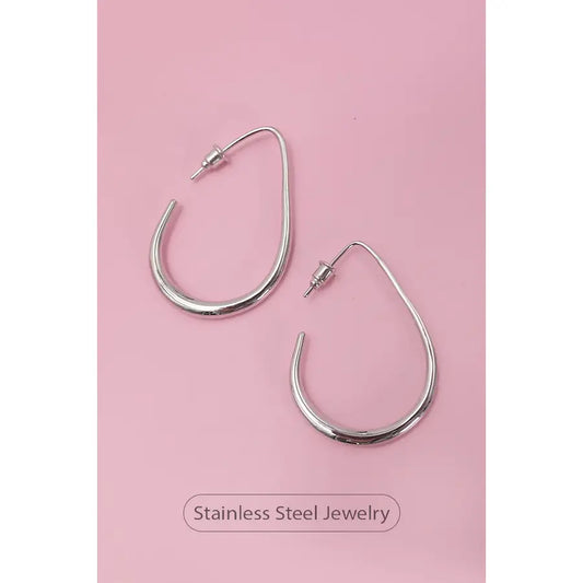 18K Stainless Steel Waterproof Tarnish Free Hoops
