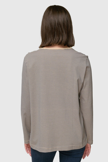 Jersey Knit Striped Tee