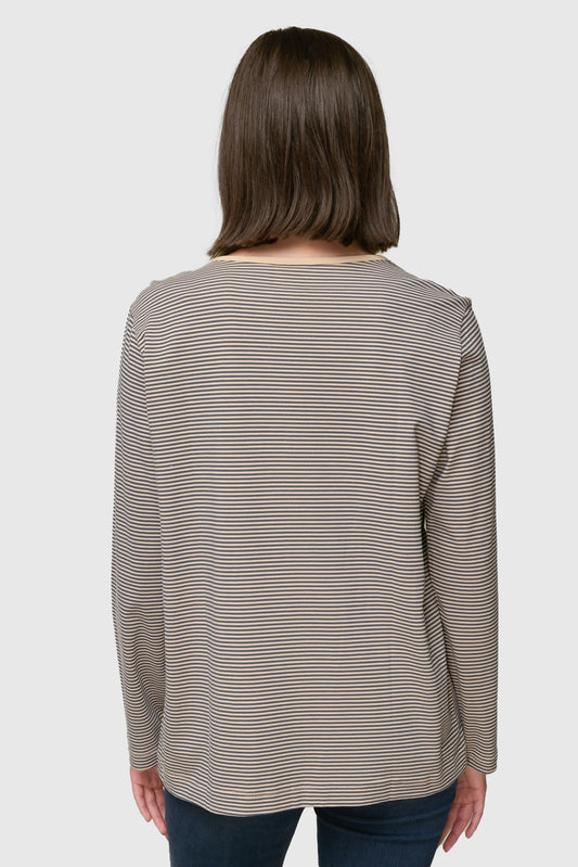 Jersey Knit Striped Tee