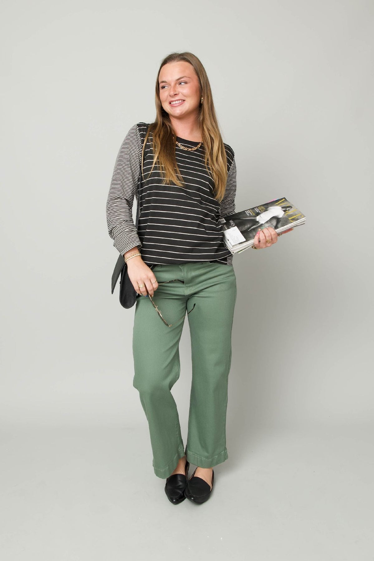 Jersey Knit Striped Tee