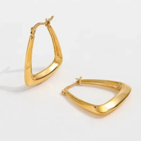 18K Stainless Steel Tarnish Free Hoops