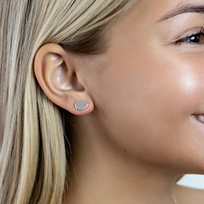 Arrowhead Stud Earrings - Silver