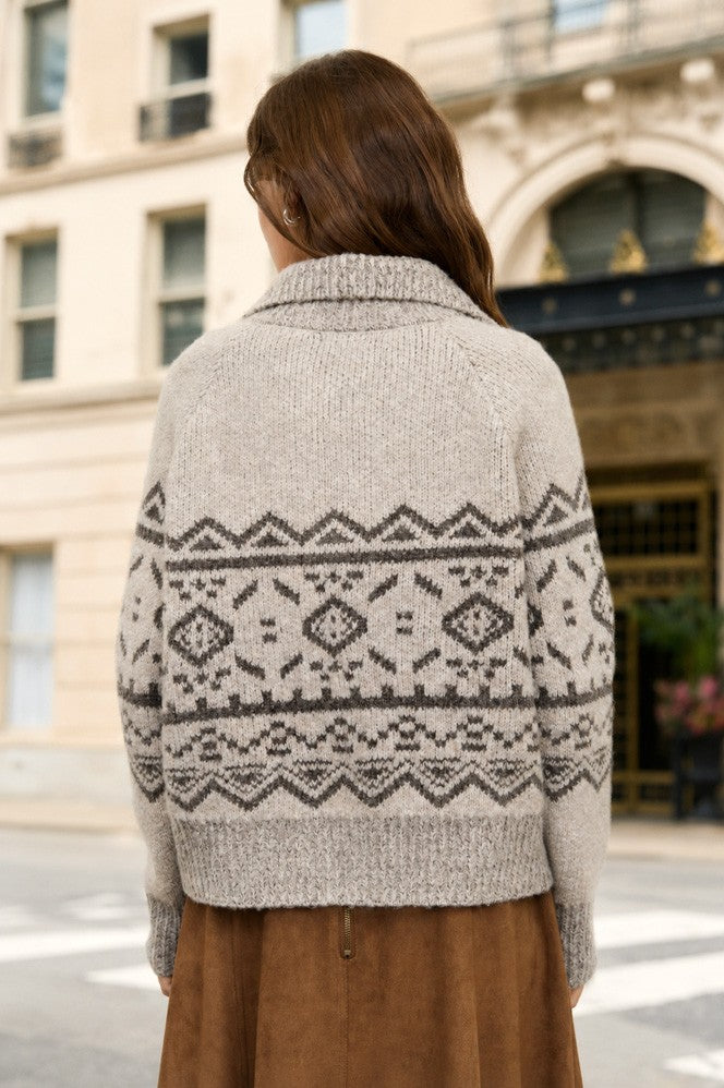 Toggle Button Knit Sweater