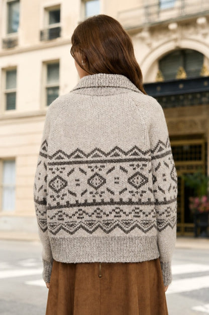 Toggle Button Knit Sweater