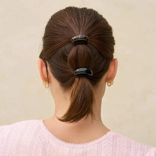 Kitsch - Black & Tort Cloud Cuffs - Small