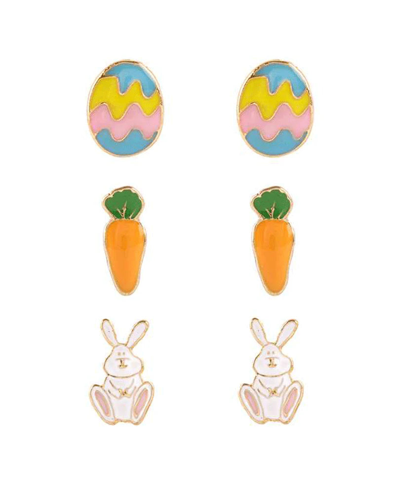 Easter 3 Pair Post Earring