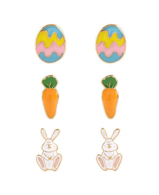 Easter 3 Pair Post Earring