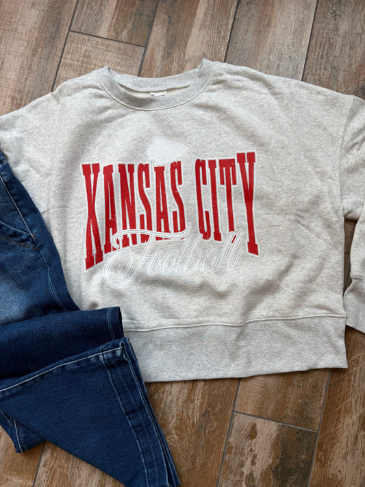 Kansas City Football Cropped Crew