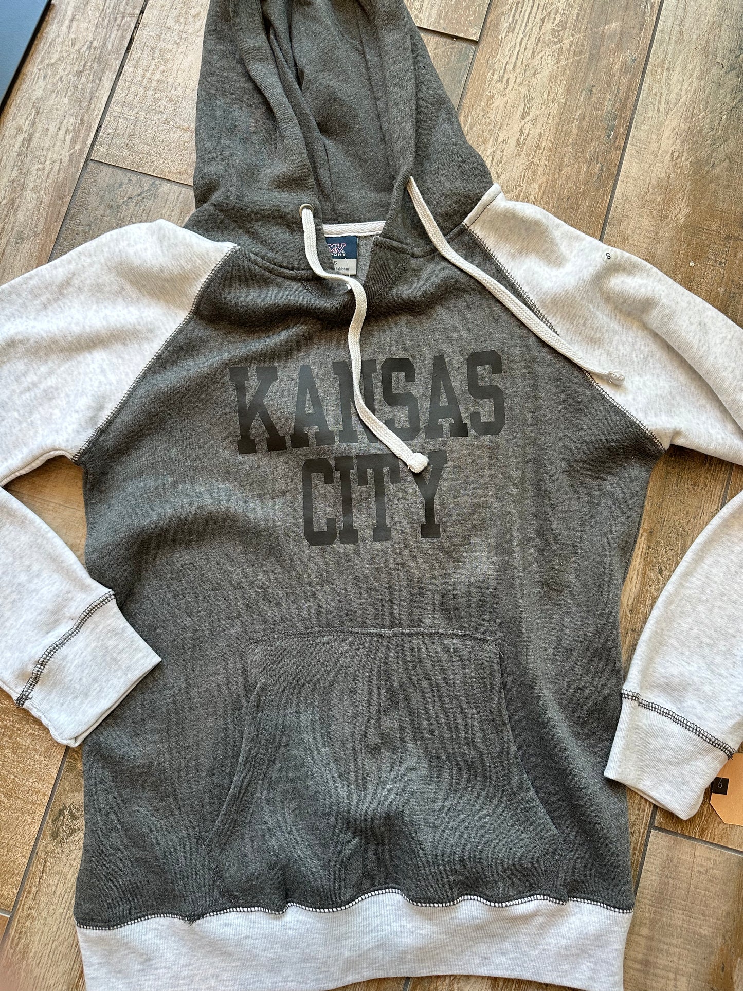 Kansas City Hoodie on Grey