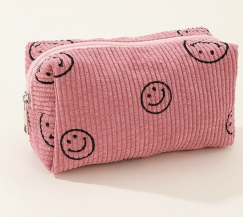 Smiley Face Cosmetic Pouch