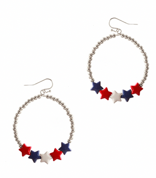 Silver Beaded 4th of July