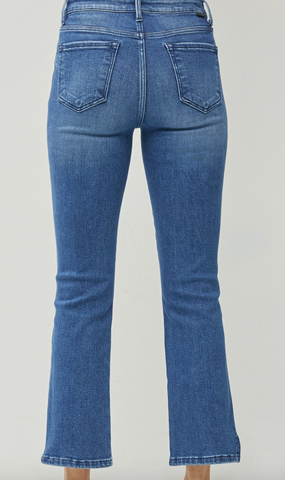 Risen - Mid Rise Slim Straight Jeans