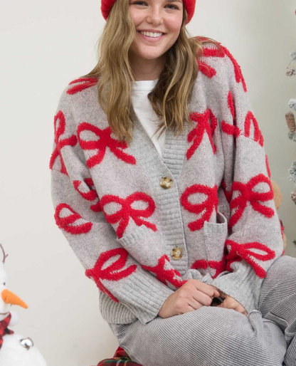 Bow Knit Cardigan