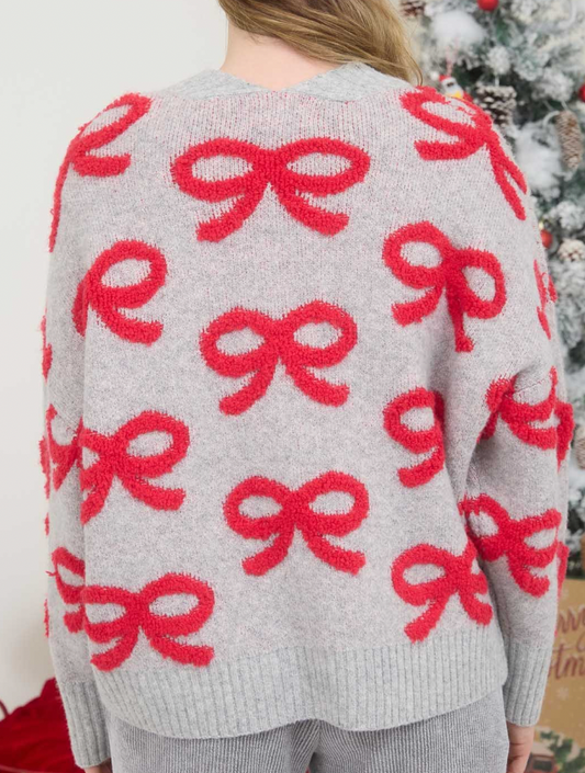 Bow Knit Cardigan
