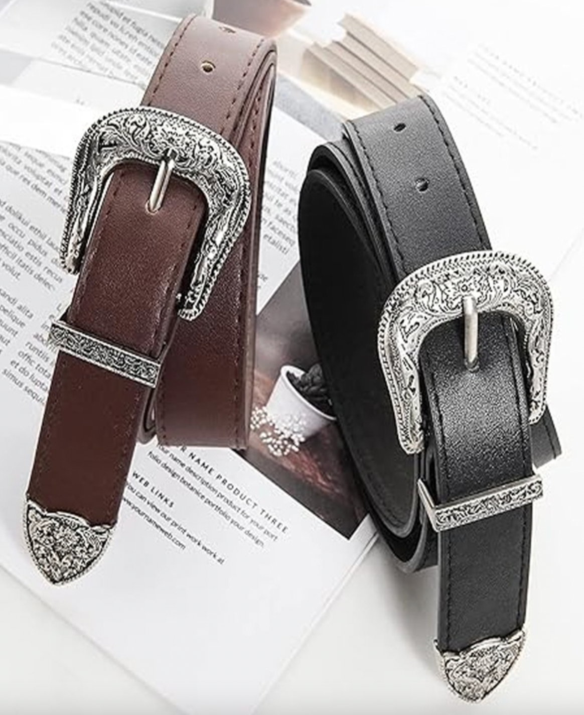 Western Pin Buckle Belt