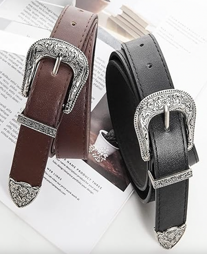 Western Pin Buckle Belt