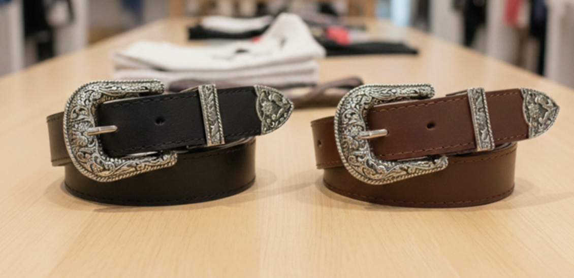 Western Pin Buckle Belt