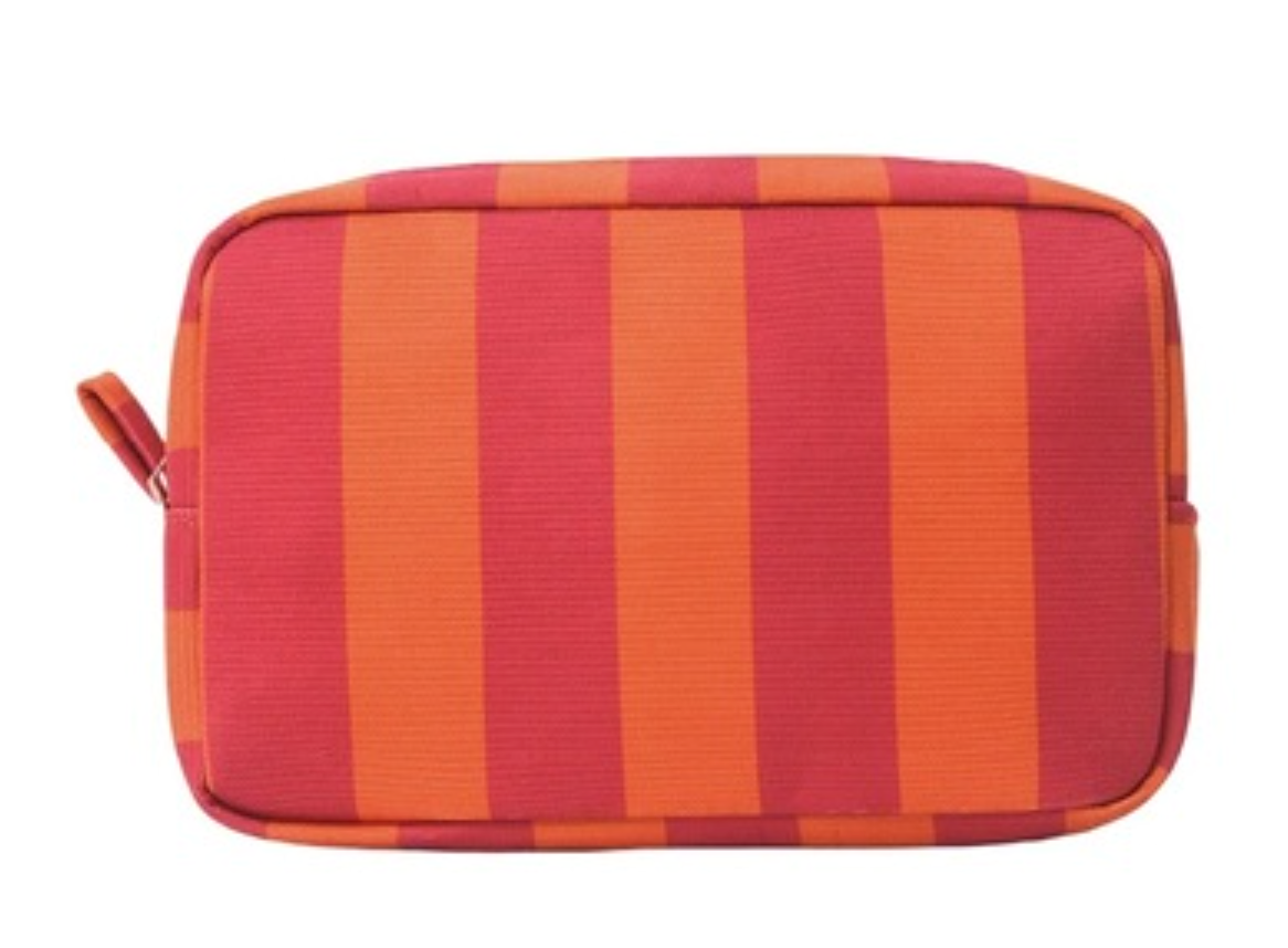 Striped Cosmetic Travel Pouch