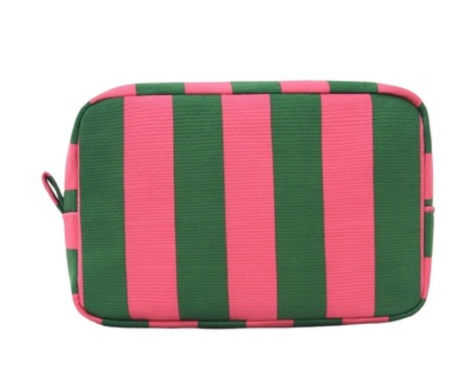 Striped Cosmetic Travel Pouch
