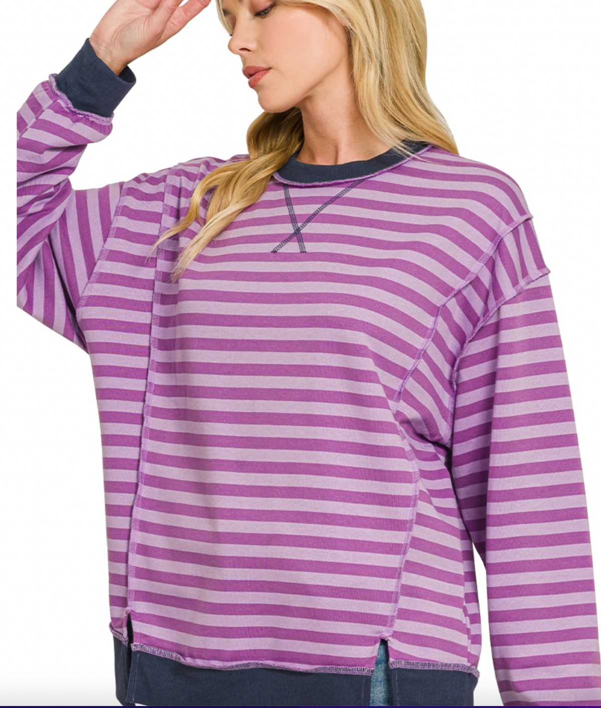 French Terry Long Sleeve Pullover
