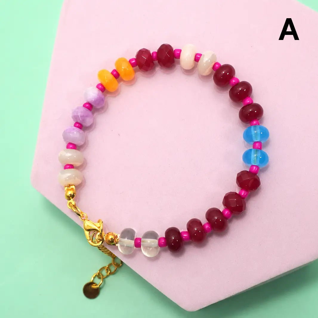Boho Resin Beaded Bracelet