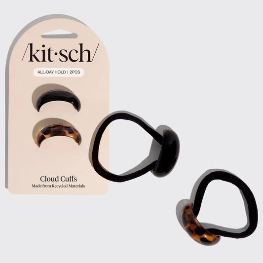 Kitsch - Black & Tort Cloud Cuffs - Small