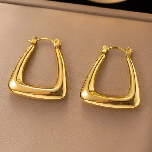 18K Stainless Steel Tarnish Free Hoops