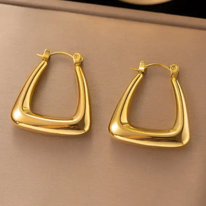 18K Stainless Steel Tarnish Free Hoops