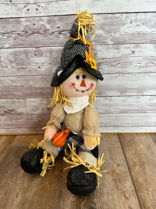Plush Sitting Scarecrow
