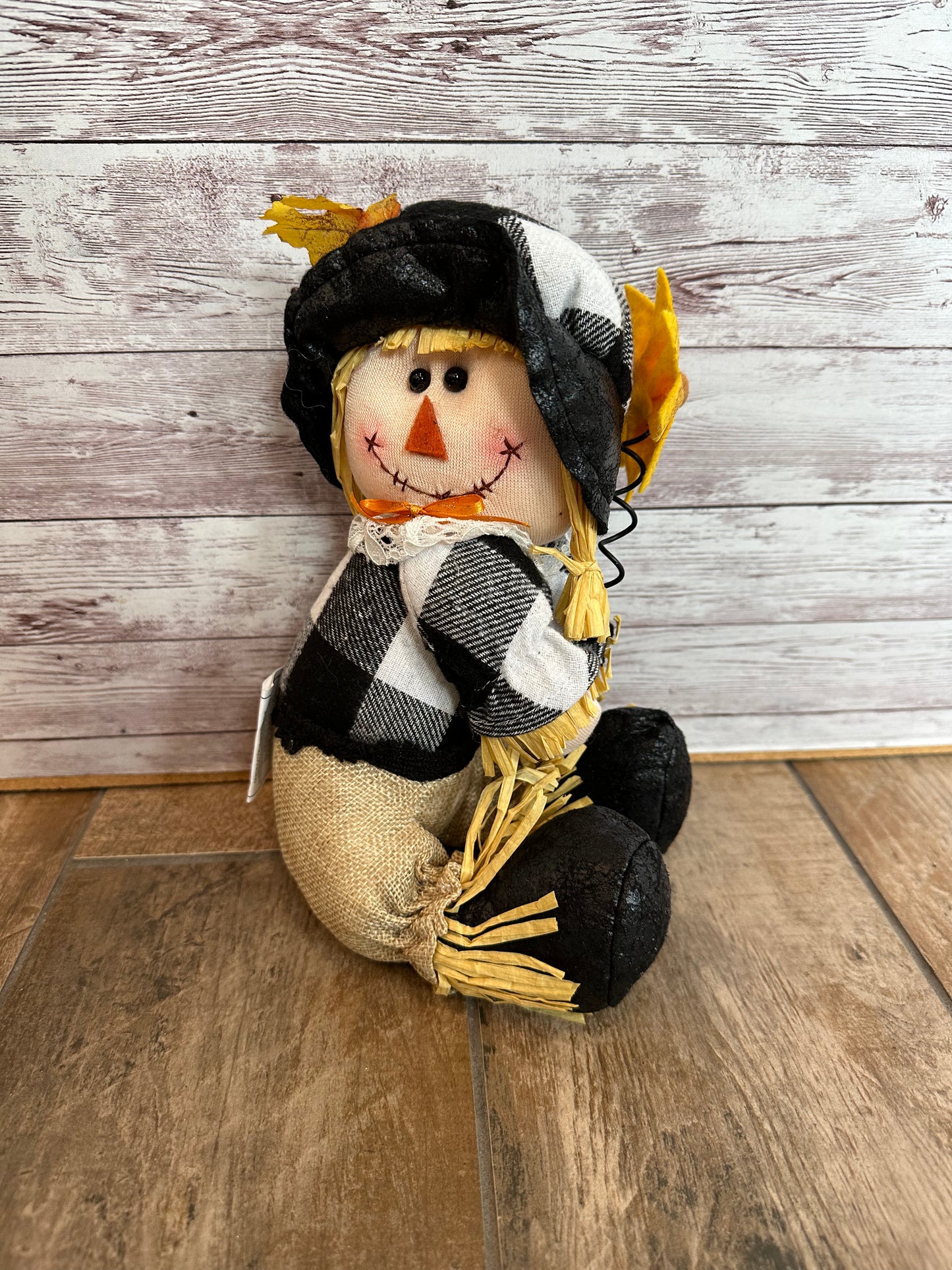 Plush Sitting Scarecrow